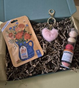 Complimententhee| sleutelhanger| Bikkel chocolade